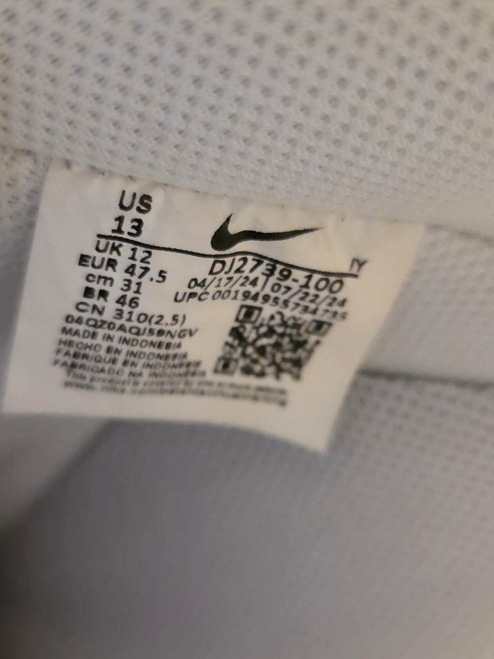 🤍🤎Nike Air Force 1'07 Low White On White Sneakers with Gum Outsole🤍🤎 Size 13 - Picture 4 of 7